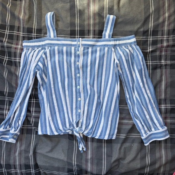 Nautica Tops - 96. Nautica
Women’s cute top
Blue and white stripes 
Size large